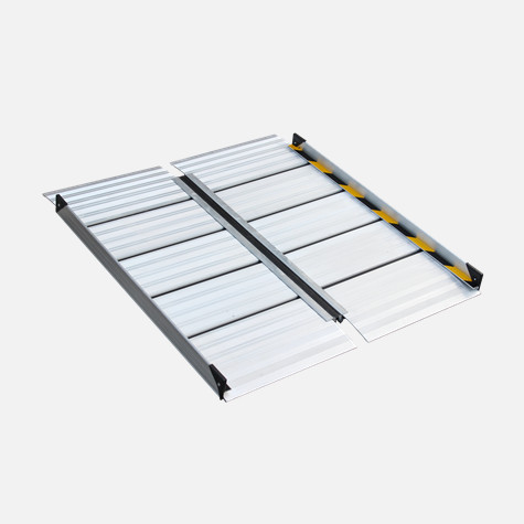 左右叠移动坡道,便携式无障碍移动斜坡板 - 上海冉普威无障碍